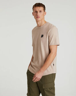 CHASIN' T-shirt korte mouw 52110011 - maat S Taupe
