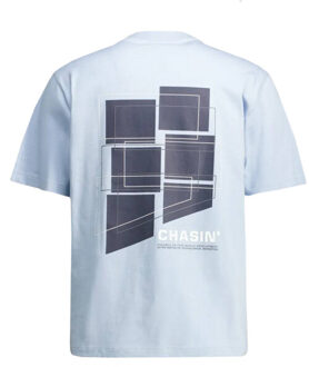CHASIN' T-shirt korte mouw 52110063 - maat S Blauw