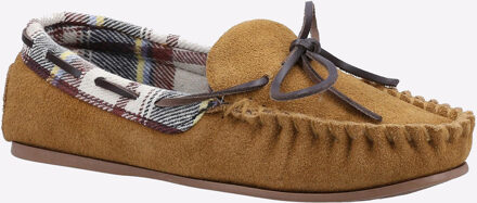Chatsworth Dames Suède Tan Pantoffels Bruin - EU 40.5 / UK 7