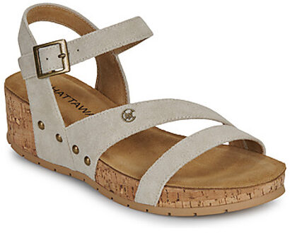 Chattawak Sandalen met sleehak Chattawak BALIS" Beige - 36,37,38,39,40,41