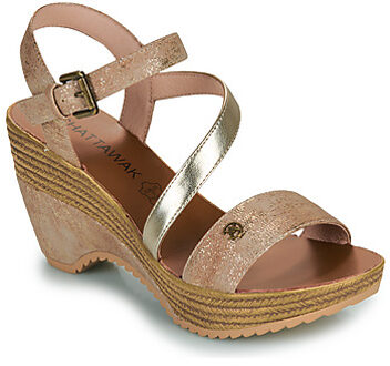Chattawak Sandalen met sleehak Chattawak MAELLE" Bruin - 36,37,38,39,40