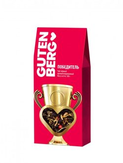 Чай Gutenberg ароматизированный зелёный с чёрным "Победитель", 100 г