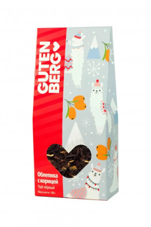 Чай Gutenberg чёрный ароматизированный "Облепиха с корицей", 100 г