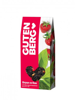 Чай Gutenberg чёрный ароматизированный "Шерше ля Фам", 100 г