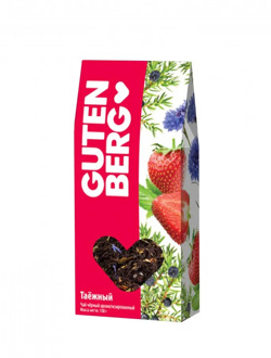 Чай Gutenberg чёрный ароматизированный "Таёжный", 100 г