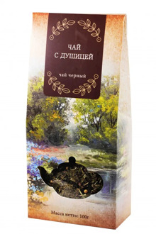 Чай Gutenberg чёрный "С душицей", уп. 100 г