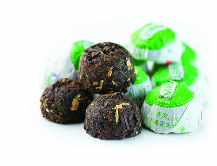 Чай Gutenberg китайский элитный шу пуэр прессованный мини- точа с ароматом риса