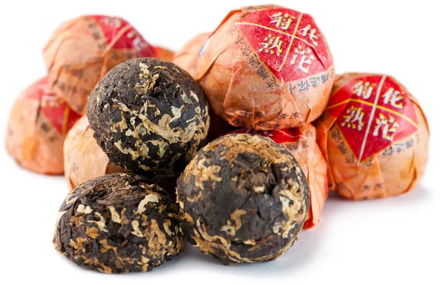 Чай Gutenberg китайский элитный шу пуэр прессованный мини- точа с хризантемой 1 шт