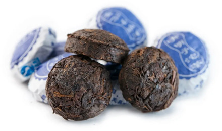 Чай Gutenberg китайский элитный шу пуэр прессованный мини- точа с кассией 1 шт