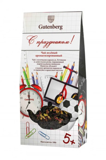 Чай Gutenberg зелёный ароматизированный "С праздником", 100 г