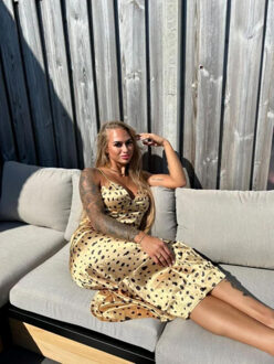 Chay jurk - maat 38 Geel