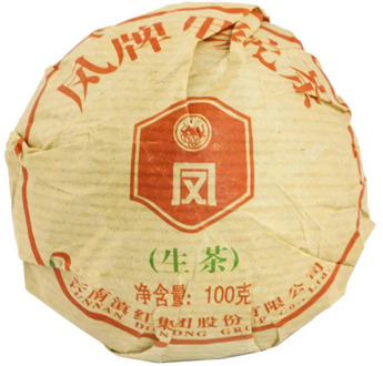 Чай китайский элитный шен пуэр Фабрика Фэн Цин сбор 2016г. 100 гр. (то ча)