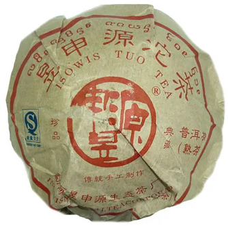 Чай китайский элитный Шу Пуэр Фабрика Юй Шен Юань сбор 2007г. 210-250 г (то ча)