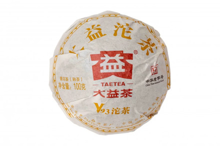 Чай Шу пуэр " V93" фабрика Менхай Даи сбор 2018 г., 92-100 г то ча