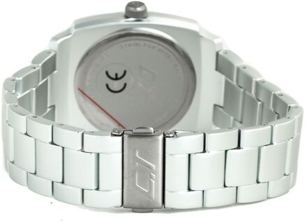 Chcc7079m05mac Rode Wijzerplaat Horloge Lichtgrijs