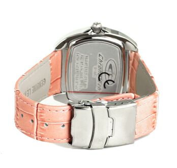 Chct2188l07ac Rode Wijzerplaat Horloge Lichtroze