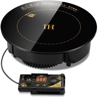 Chcyus Ronde Elektrische Magnetische Inductie Fornuis Draad Controle Ingebed Mini Kookplaat Brander Commerciële Waterdichte Pot Kachel Fornuis draad controle / UK