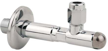 CHE Haakse-kraan, 1/2"ET x 75 mm x 10 mmQ, met rozet - 986258148