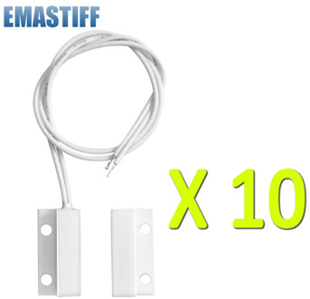 cheap MC-38 Wired Door Window Sensor MC38 Magnetic Switch normally Closed NC for our Home gsm pstn Wire Alarm System