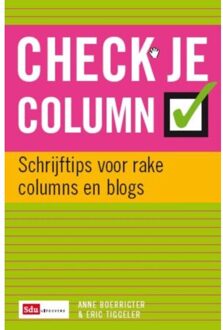 Check je column - Boek Anne Boerrigter (901258308X)
