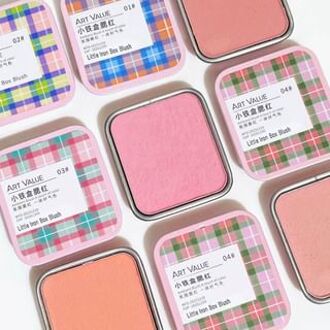 Checkered Little Iron Box Blush - 4 Colors 4# Honeydew Melon - 4g