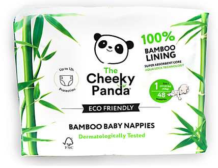 Cheeky Panda Bamboe Baby Luiers Maat 1 2.5kg