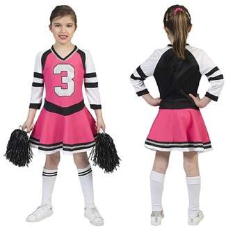 Cheerfull Cheerleader jurkje roze kind