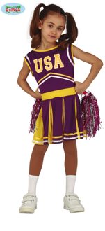 Cheerleader Kostuum Meisje Paars - 10-12 Jaar