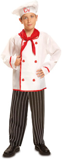 Chef Kok Kostuum Ron Jongen Wit - Transparant