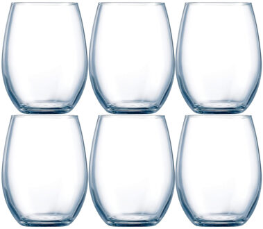 Chef & Sommelier 6x Stuks luxe transparante drinkglazen 360 ml van glas