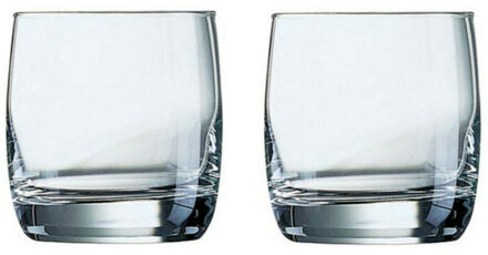 Chef & Sommelier Whisky tumbler glazen - 6x - Vigne serie - transparant - 310 ml