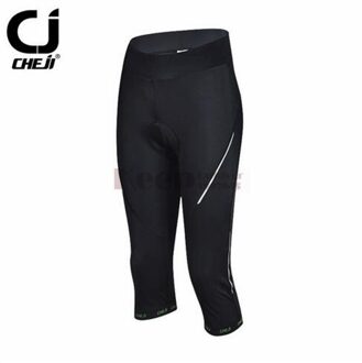 CHEJI Zwarte goede ademende Fietsen Capri Fiets outdoor sport Shorts voor vrouwen XXL