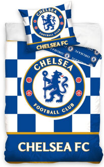 Chelsea FC check dekbedovertrek, 140 x 200 cm