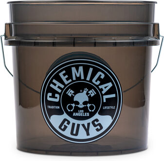 Chemical Guys Heavy Duty Detailing Bucket Smoked Black 16 Liter CGACC108
