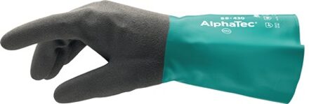 Chemicaliënhandschoen | maat 9 flesgroen/antracietgrijs | EN 388, EN 374, EN 1149 | PSA-categorie III | 12 paar - 58-430-9 58-430-9