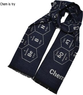 Chemische Element Print Science Student Sjaal Periodieke Tafel Sjaal Creatieve Valentijnsdag Teacher 'S Day