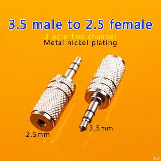 ChengHaoRan Metal 3.5 Male to 2.5 Female Audio cable Stereo Jack PC Phone HeadPhone earphone Converter Cable Plug Adapter