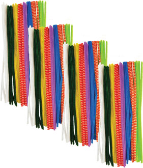 Chenille draad - 120x - gekleurd - 30 cm - hobby/knutsel materialen