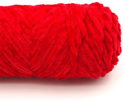 Chenille Garen Threads Breien Chenille Breien Garen Zachte Draad Ambachten Naaibenodigdheden 1 Roll Fluwelen Garen Haak Rood