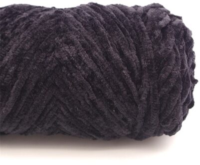 Chenille Garen Threads Breien Chenille Breien Garen Zachte Draad Ambachten Naaibenodigdheden 1 Roll Fluwelen Garen Haak zwart