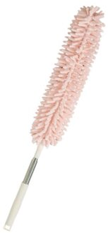 Chenille Intrekbare Stof Borstel Microfiber Stof Stofdoek Schoon Huishouden Auto Cleaner Dust Handvat Huisstofmijt Draagbare Stof Borstel #40 roze