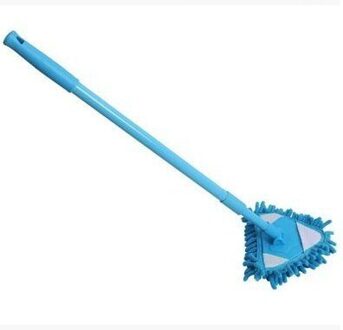 Chenille Mop Wassen Mop Stof Borstel Thuis Schoon Gereedschap Mini Mop Mini Platte Lui Mop Muur Huishoudelijke Borstel blauw