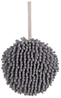Chenille Towel Cute Hand-wiping Ball Hangable Household Soft Kitchen Toilet Water Absorbent Wipe Hands Towels Balls licht grijs