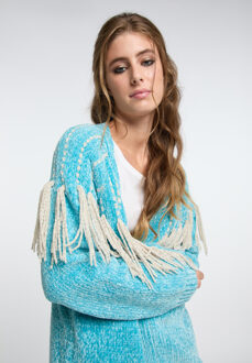 Chenille vest gaya Turquoise - 2XL