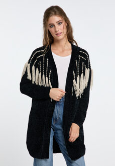 Chenille vest gaya Zwart - 2XL