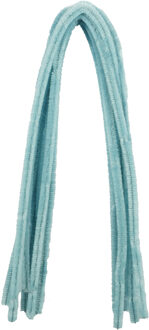 Chenilledraad - 10x - licht blauw - 8 mm x 50 cm - hobby/knutsel materialen