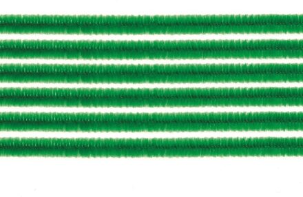 Chenilledraad - 20x - groen - 50 cm - hobby/knutsel materialen