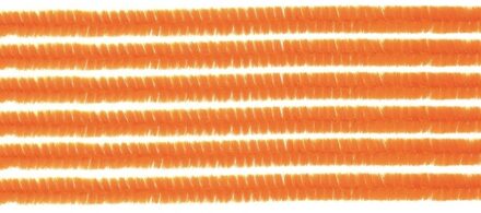 Chenilledraad - 50x - oranje - 50 cm - hobby/knutsel materialen
