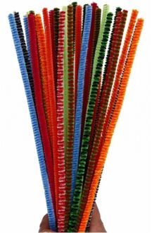 Chenilledraad kleuren 30 cm 30x stuks - Knutselen hobby draad