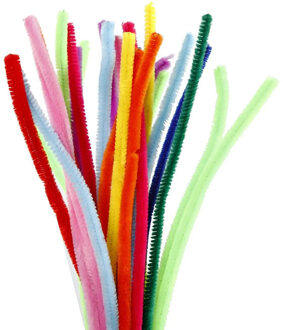 Chenilledraad - multi kleuren - 30 cm - 600x stuks - Hobby/knutsel pijpenragers